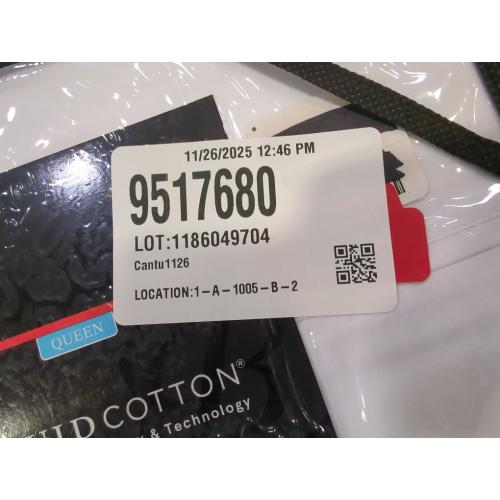 Beautyrest White Queen Liquid Cotton 400 Thread Count Sheet Set