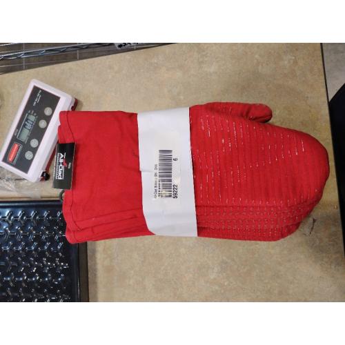 6 packs, All Clad Silicone Oven Mitt: Heat Resistant up to 500 Degrees - 100% Cotton & Silicone, 14x7 Oven Mitt for Kitchen and Barbeque,  Chili
