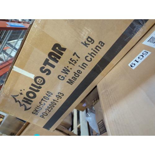 HOLLO STAR 7.5 ft Prelit Christmas Tree with 379 LED Lights, App Control, Artificial Christmas Tree, Multi-Color RGBW Lights, 1476 Flocked Frosted Tips, 86 Pine Cones, Metal Base, for Home, Party