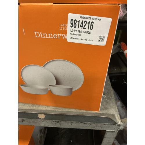 Our Table Landon 16-Piece Dinnerware Set in Sea Salt