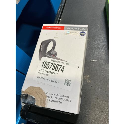 Poly - Formerly Plantronics - Voyager 5220 Wireless Noise Cancelling Bluetooth Headset with Amazon Alexa - Black