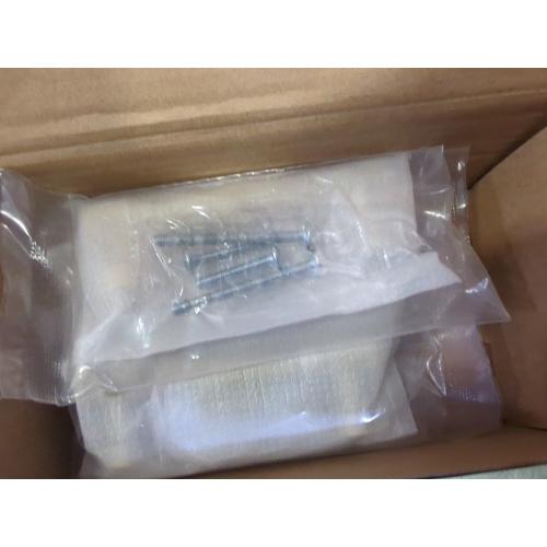 5 Pack Square Brushed Brass Cabinet Pulls, 5 Inch(128mm) Hole Centers Brushed Gold Cabinet Handles Hardware for Kitchen Cupboard Closet Bathroom Dresser Drawer, Solid Zinc Alloy