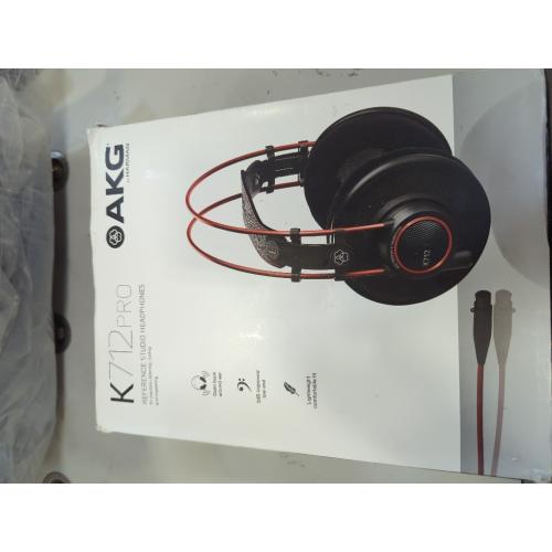 Black and Orange AKG Pro Audio K712 PRO Over-Ear Open Reference Studio Headphones, Black, 4.76 x 7.83 x 4.45 inches (2458X00140)