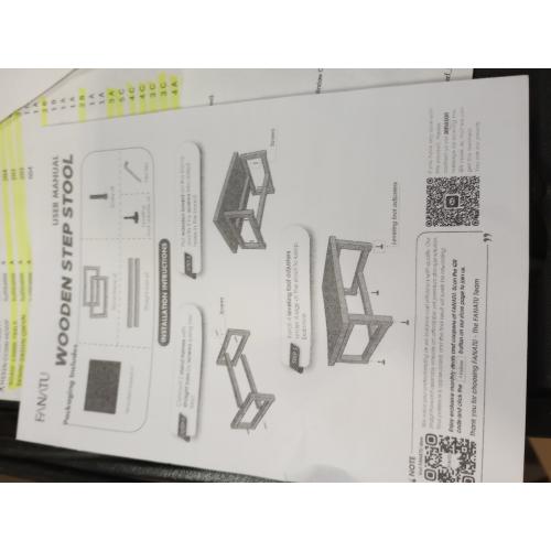 Step Stool, Height-Adjustable Wooden Step Ladder Metal Foot Stool Small Kitchen Stool Helper for Toddler Adults Elderly, Ladder Chair for Home Bedside Bathroom Sink Potty-Black