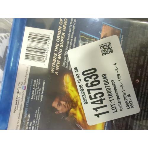 Marvel Studios Shang-Chi and the Legend of the Ten Rings Blu-ray [2021] [Region Free]