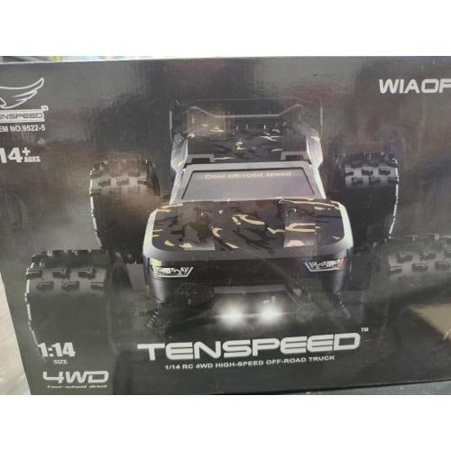DEERC 9309E 1/16 All Terrain Fast RC Cars for Adults 40KPH,4WD Electric Off-Road Remote Control Monster Truck,2.4Ghz High Speed Car,Waterproof Monster Truck with 2 Batteries for Boys & Kids