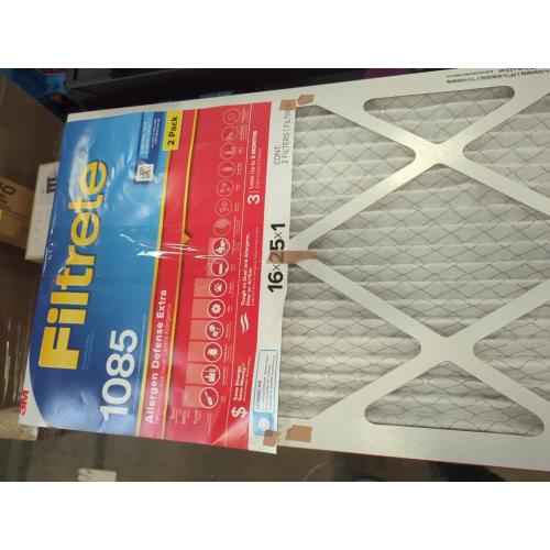 Filtrete 16-in W x 25-in L x 1-in MERV 11 1085 MPR Allergen Defense Extra Electrostatic Pleated Air Filter (2-Pack)