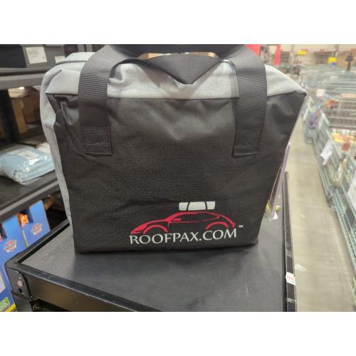 RoofPax XXL 28 cuft Car Rooftop Cargo Carrier Bag Extra Waterproof Car Roof Storage with 10 Heavy Duty Tie Down Straps and 4 Hooks Roof Bag Cargo Carrier for Top of Vehicle with/Without Rack