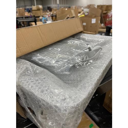 Stainless Steel Litter Box with Lid, 135° Flip-Top Extra Large Cat Litter Pan, Enclosed Metal Litter Box with Litter Scoop & Filter Pedal,Odor Free, Front & Top Dual Entry