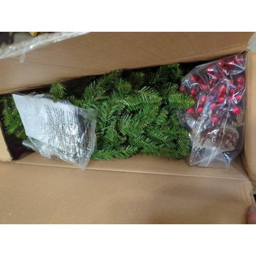 National Tree Company 6.5 ft Pre-Lit Downswept Douglas Fir Artificial Christmas Tree, 650 Clear Lights, 1,227 Tips, Includes Stand, Green