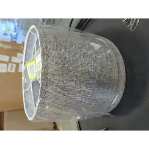 PATIKIL Drum Lamp Shades, 13x13x9 Linen Round Lamp Shade for Table Lamps Easy Assembly Lampshade for Table Lamps Floor Lamps Bedside, Gray