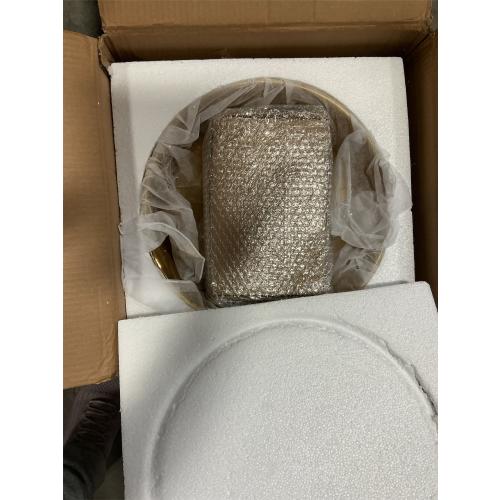 Bathroom Vessel Sink 15 Inch Gold Ceramic Vessel Sink with Waterfall Faucet and Pop-Up Drain Combo,Above Counter Round Bathroom Sink Bowl,Sink for Bathroom