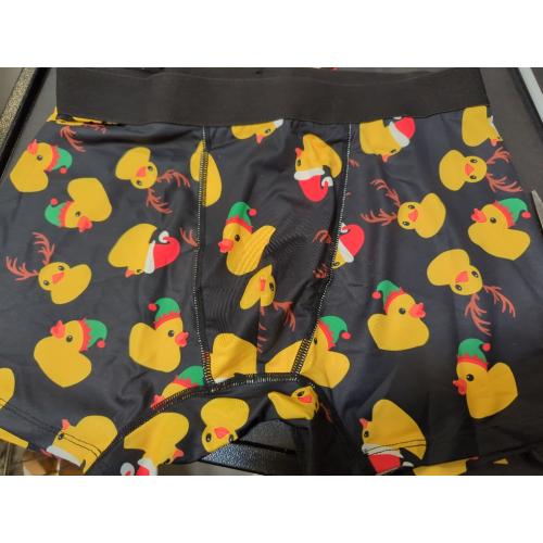 Size M Men's Boxer Briefs Novelty Soft and Breathable with Fly Cute Yellow Duck Underwear for Men