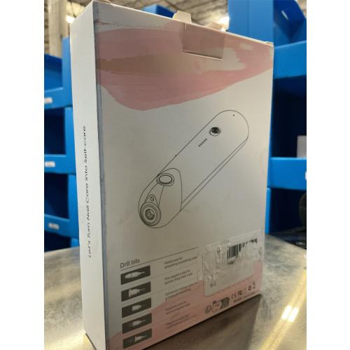 Professional Manicure Pedicure Kit, Electric Nail File Set, Cordless Electric Nail Drill Machine, 5 Speeds Hand Foot Care Tool for Nail Grind Trim Polish(White)