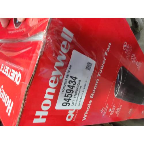Honeywell QuietSet 40 in. H 8 speed Oscillating Tower Fan Remote Control