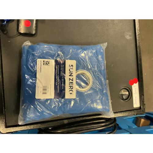 Sun Zero Riley Kids Bedroom Blackout Grommet Curtain Panel, 40 x 63, Classic Blue