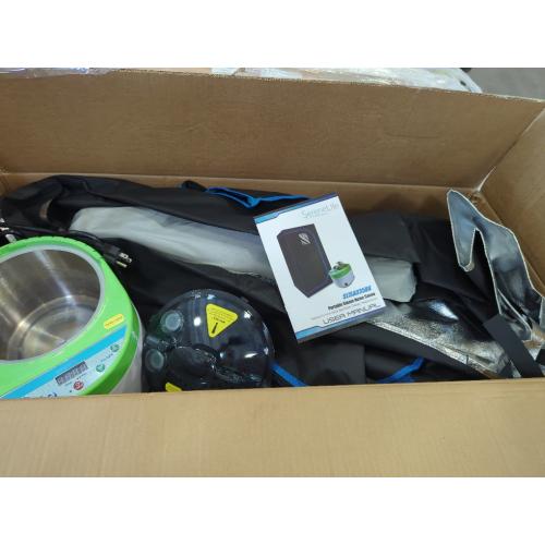 SereneLife Portable Sauna Box for Home, Steam Sauna Tent with Extra Large 4L Steamer - Includes Folding Sauna Chair, Remote Control w/ 9 Heat Levels for in-Home Spa - 2.9' x 2.9' x 5.9'