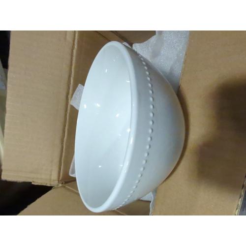 Our Table Simply White Beaded Cereal Bowl (6PK)
