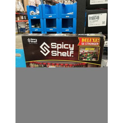 Spicy Shelf Deluxe - Expandable Spice Rack and Stackable Cabinet & Pantry Organizer (1 Set of 2 Shelves) - As seen on TV Deluxe (Spicy Shelf Organizer) - Pantry Organization - Pantry Spice Organizer