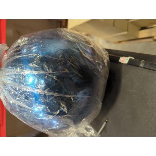 12 inches in Gazing Ball,Seamless Blue Stainless Steel Polished Reflective Smooth Mirror Garden Sphere Globe,Props of Photography,Colorful Addition to Any Garden Home