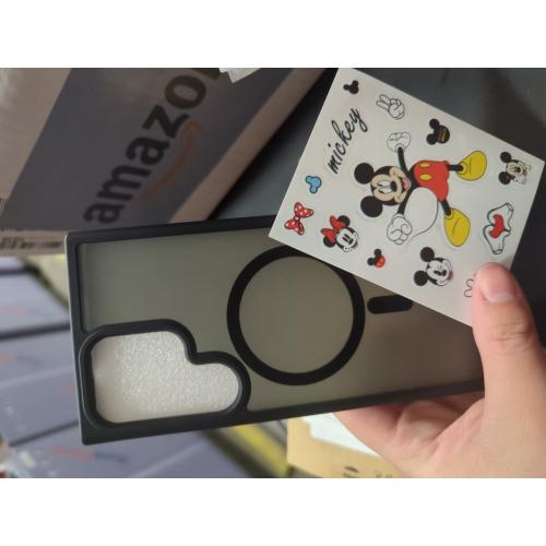 for Samsung Galaxy S23 Ultra Case [Compatible with MagSafe] Slim Translucent Hard Matte Back Phone Case Skin-Friendly Touch Shockproof Protective Cover for Samsung S23 Ultra 6.8, Black