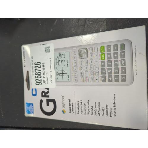 Casio fx-9750GIII Graphing Calculator | Natural Textbook Display | Python Programming | Ideal for Exams, STEM & Advanced Math | White