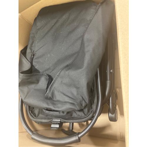 4 Wheels Pet Stroller, Dog Stroller for Small/Medium Dogs and Cats up to 33 lbs, One-Click Fold & Draggable, Removable Carrier, Zipperless Entry, Mesh Windows, Black