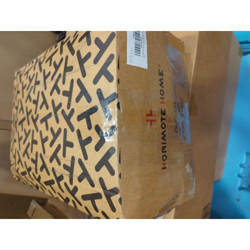 HORIMOTE HOME 100% Linen Front/100% Cotton Back Quilt Set King Size, Steel Blue Pre-Washed European Flax Linen Quilt, Diamond Stitch Bedspread Coverlet Bedding Set 3-Piece for All Seasons