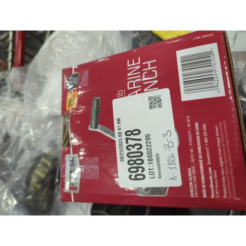 Silver 15Ft, Reese Towpower 7019400 Trailer Winch, Single-Speed, 600 lbs. Capacity, 15 Foot Strap