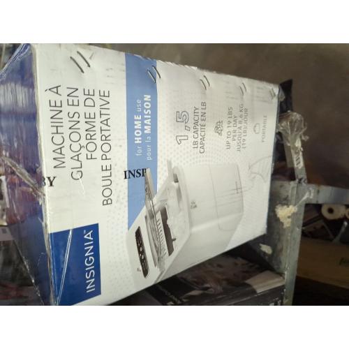 Portable Machine for Countertop - Makes 33 Lbs(15KG) of Ice Per 24 s - Ice Cubes Ready in 8 Minutes - Electric Ice Making Machine with Ice Scoop