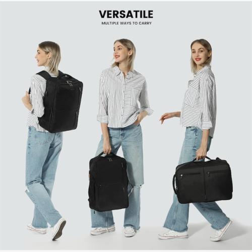 LOVEVOOK 40L Travel Backpack With 3 Packing Cubes Expandable Large Laptop Backpack Women Waterproof Backpack Waterproof Daypack Travel Bag TSA Fit 17inch Laptop Luggage With USB Charging Port