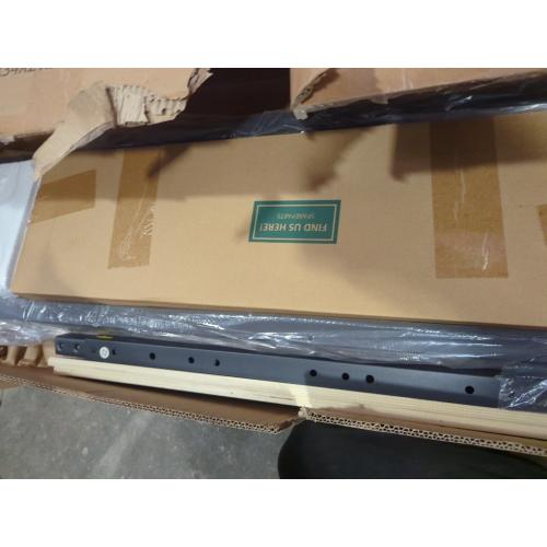 Queen Bed Frame with Charging Station Brown