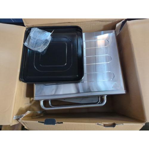 Silver Stainless Steel DoubleUp Oven with Probe Thermometer by bella PRO