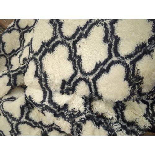carpet for living room or bedrooms, black and white