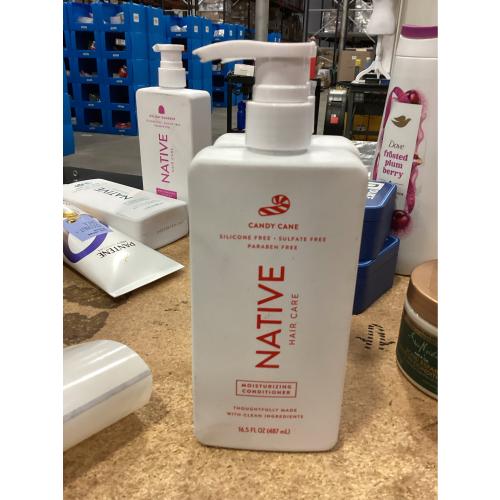 Native Vegan Candy Cane Natural Holiday Hydration Conditioner, Clean, Sulfate, Paraben and Silicone Free