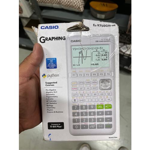 Casio fx-9750GIII White Graphing Calculator