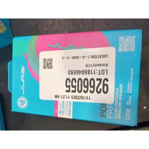 JLab Pop Party Portable Speaker - Pink