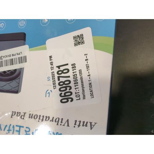 SEISSO Anti Vibration Pads for Washing Machine. Washer and Dryer Pedestals High Hard Wearing Stackable Rubber Pads. Shock and Noise Cancelling for Washing Machine Foot Pads (Black)