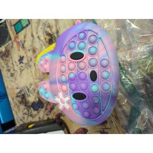 Exun Pop Crossbody Purse Bags Fidget Toy Pack, Bunny Shoulder Bag Mini Sensory Toys, 3 4 5 6 7 8 9 10 Year Old Birthday Party Gift for Girls Kids, Easter Valentine Christmas Stocking Stuffers