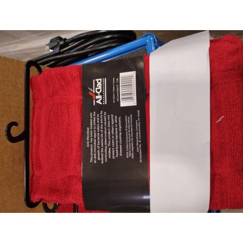 All-Clad Solid Kitchen Towel: Highly Absorbent, Super Soft Long Lasting - 100% Cotton, 17x30 Tea Towel for Cleaning & Drying Dishes, Pans, Glassware, or Countertops, (6-Pack), Chili