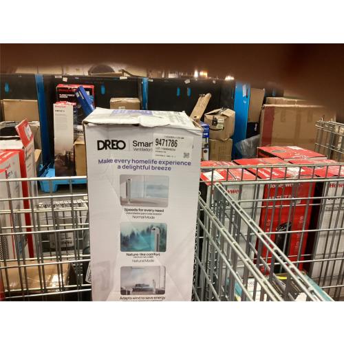 Dreo 42 Cruiser Pro T1 Oscillating Bladeless Remote Tower Fan White