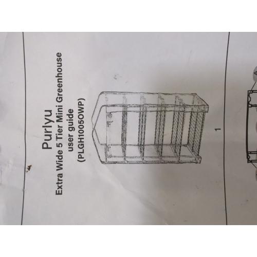 Beige Garden 50% Extra Wide Mini Greenhouse 5 Tier Portable Plant Green House 40 in Wide -Sturdy Gardening Shelves with PE Cover & Roll-Up Zipper Door-19″W. x 40″L. x63″H(PLGH1005OWP)