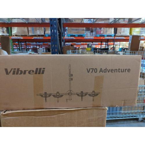 Black Vibrelli Hitch Bike Rack - 2 Ebike Rack - Fits Fat Tire, Mountain Bike, Electric Bikes, Road - 65lbs per Bike - Patented Anti-Wobble - Cars & SUV - Tilting Folding Platform Car Racks, 2-Inch Receiver