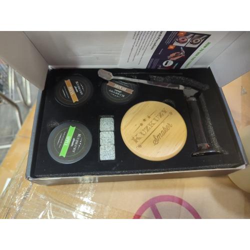 Cocktail Smoker Kit with Torch – 6 Flavors Wood Chips – Bourbon, Whiskey Smoker Infuser Kit, Old Fashioned Drink Smoker Kit, Birthday Bourbon Whiskey Gifts for Men, Dad, Husband (Without Butane)