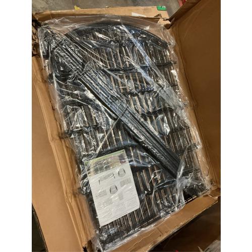 10 Panels No Dig Decorative Garden Fence with Gate - 40 in (H) x 23.6 ft (L), Dog Fence Outdoor for Yard, Rustproof Metal Animal Barrier Ground Stakes Fencing for Garden, Patio, Flower Bed