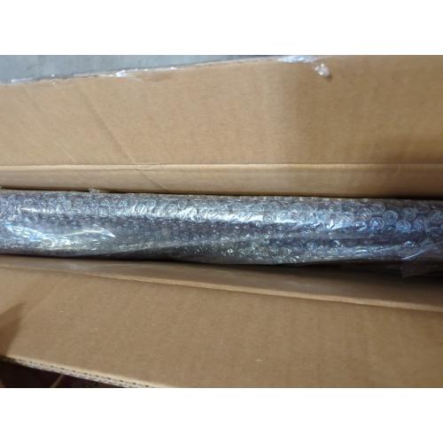 Costway Square Glass Patio Table With Umbrella Holder