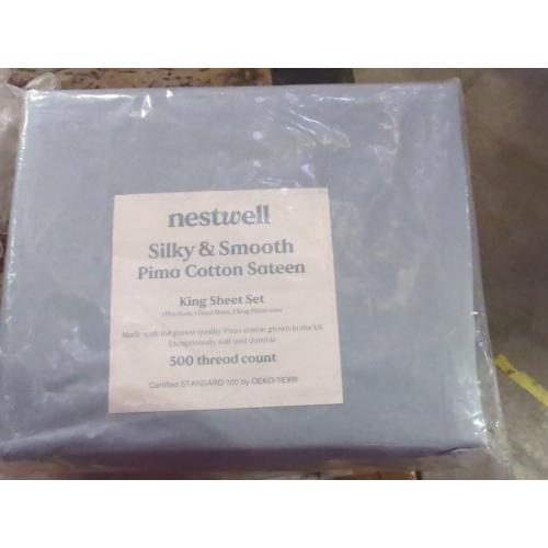 Size king sheet set...Silky y smooth pima Cotton sateen