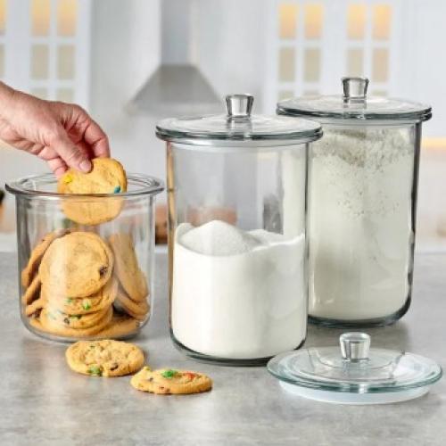 Anchor Hocking goode sundry jars