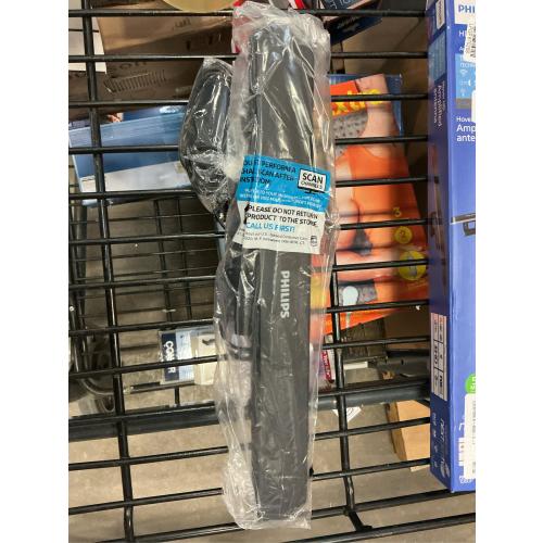 Philips Hover HD Amplifed Indoor TV Antenna, Mount to TV - Black