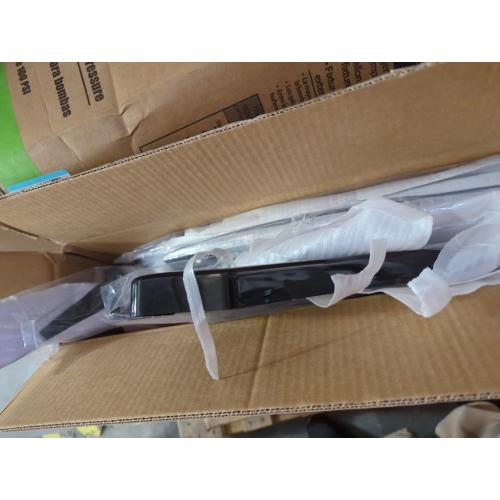 Car Universal Round Angle Adjustable Front Bumper Lip Chin Spoiler Splitter 4PCS Diffuser Protector Compatible with Honda Civic Accord Toyota Dodge Charger, Black#2 w/Red (Round angle)